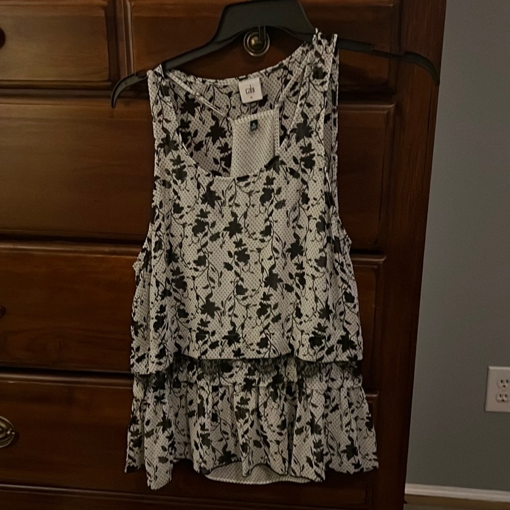 Cabi blouse with underlined tank